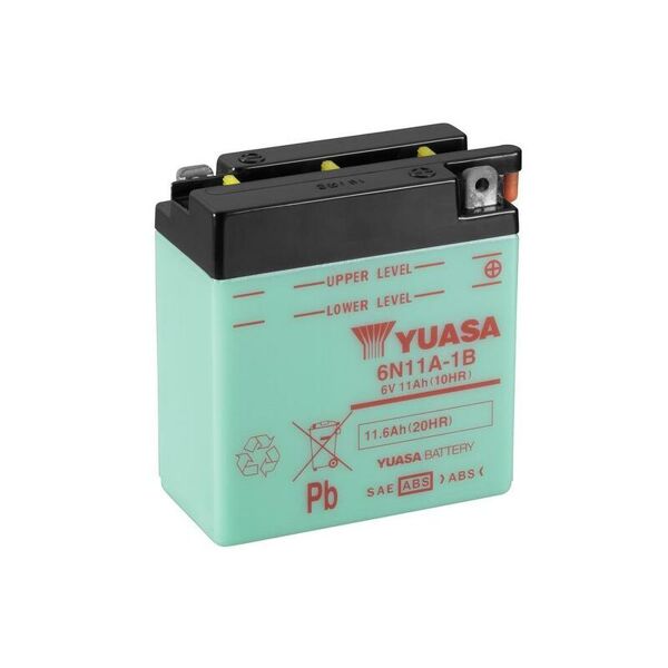 yuasa batteria  convenzionale senza acid pack - 6n11a-1b batteria senza pacco acido