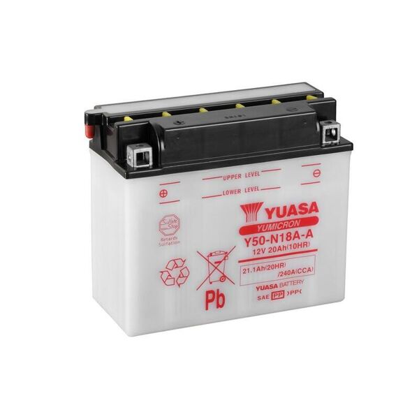 yuasa batteria  convenzionale senza acid pack - y50-n18a-a batteria senza pacco acido