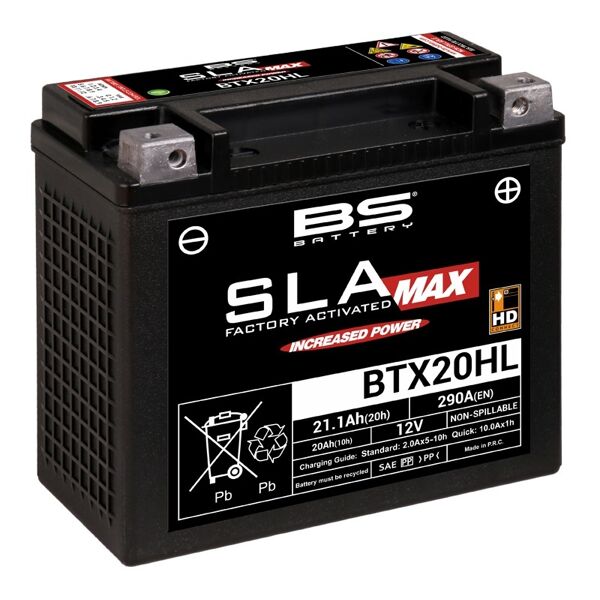 bs battery batteria sla massima esente da manutenzione in fabbrica - btx20hl
