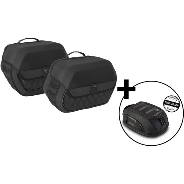 sw-motech black week package lg side bag system lh1/lh1 - 2x 19.5l. kawasaki vulcan s (16-). schwarz