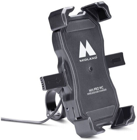 Supporto Smartohone Manubrio Midland MH-PRO WC caricatore wi taglia un