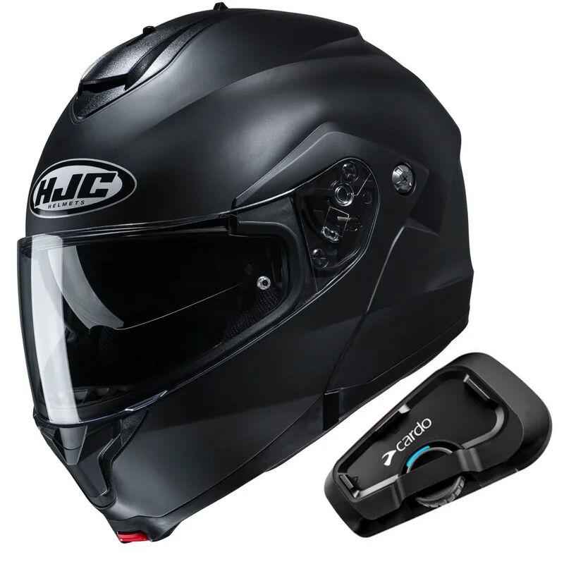 HJC - Casco + interfono Pack C91 Semi Mate Nero + Freecom 2x UNICA