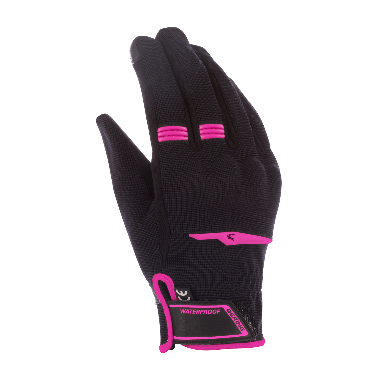 Bering Guanti Moto Donna  Borneo EVO Nero-Fucsia