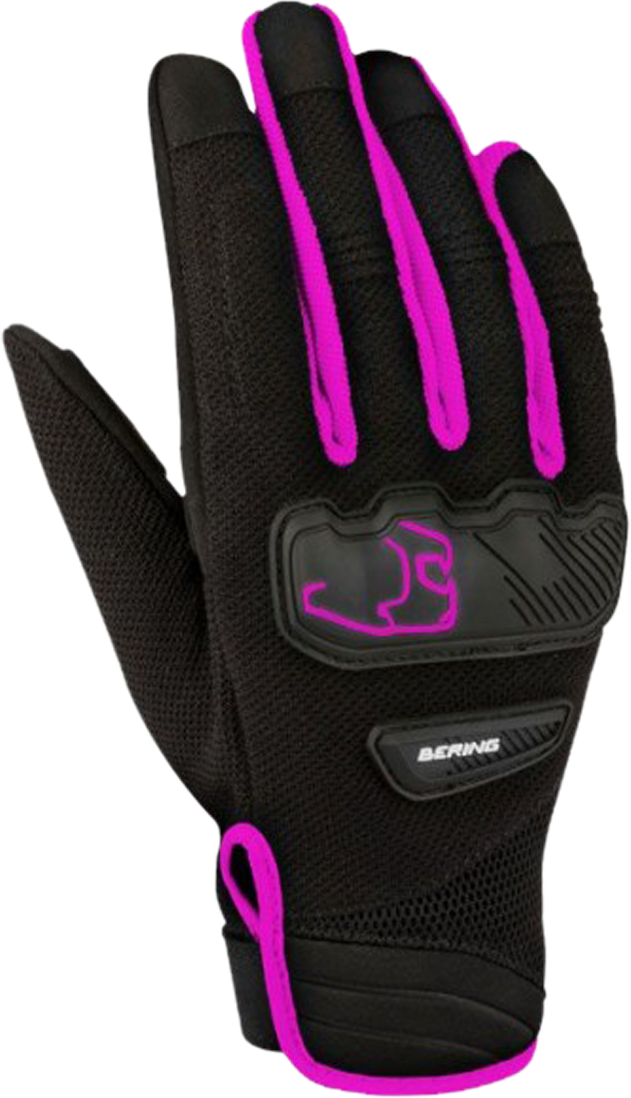 Bering Guanti Moto Donna  York Nero-Fucsia