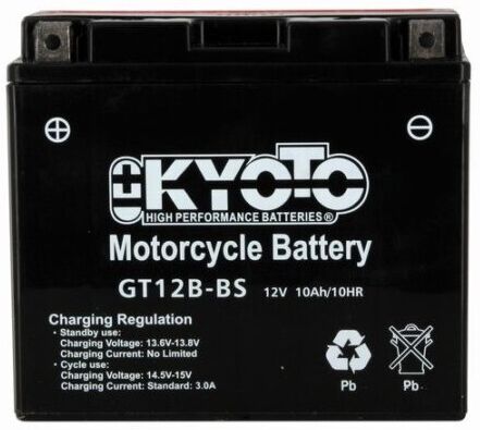 Batteria Moto Scooter Kyoto Gt12b-bs Con Acido Separato