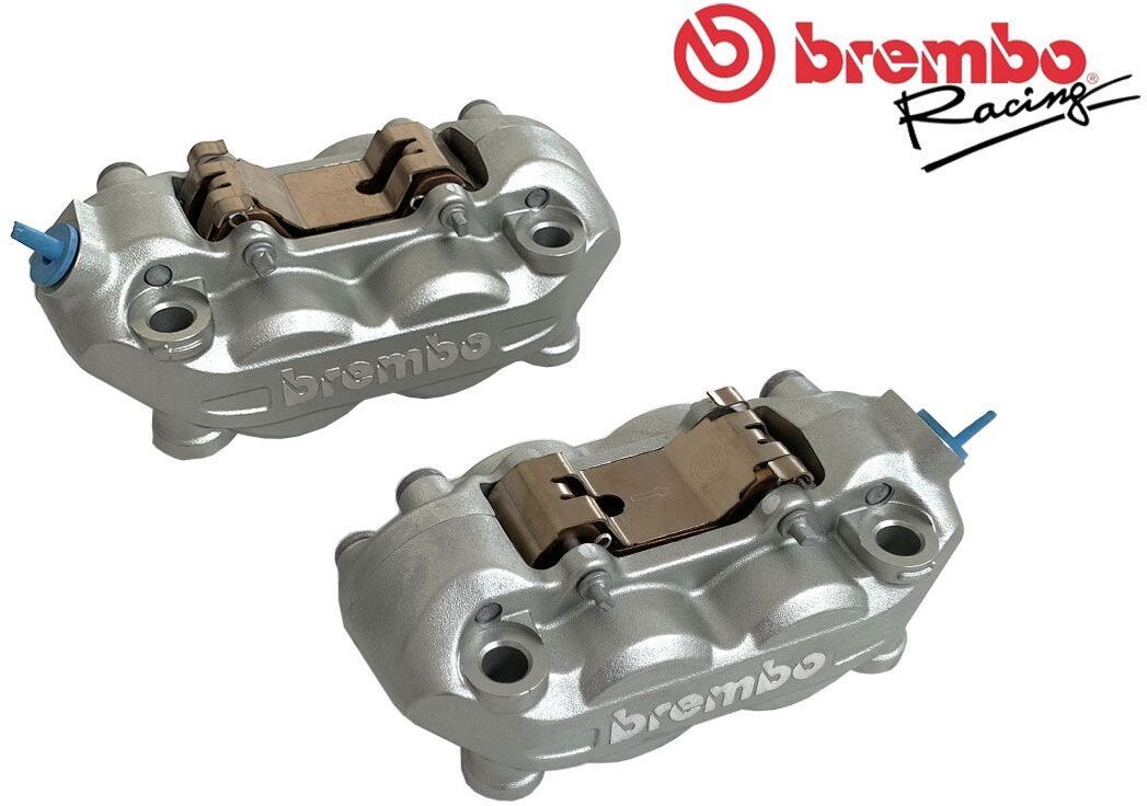 Kit Coppia Pinze Freno Radiali Brembo Racing Monoblocco 100mm Con Pastiglie