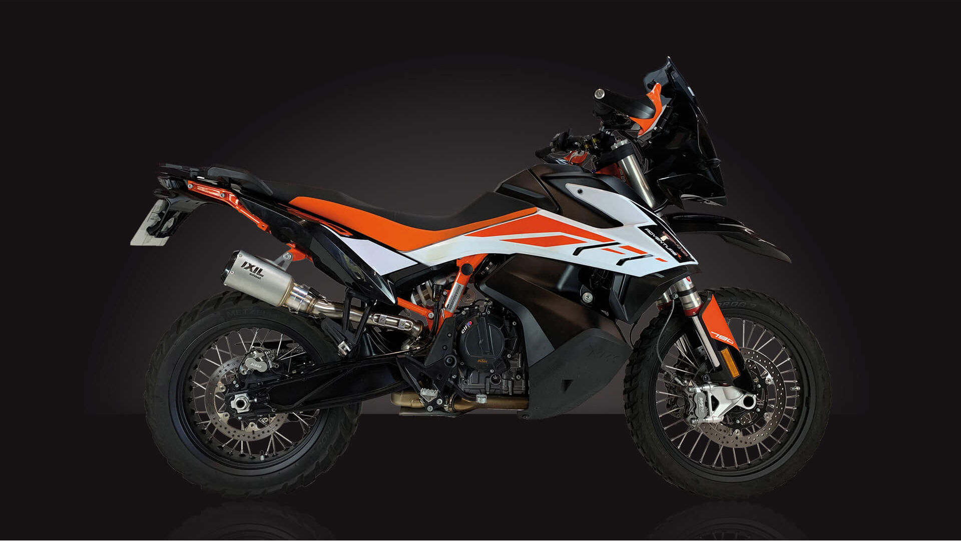 IXIL RC marmitta in acciaio inox KTM 790 Adventure 19-, 890 Adventure 20- (Euro4+5) Argento