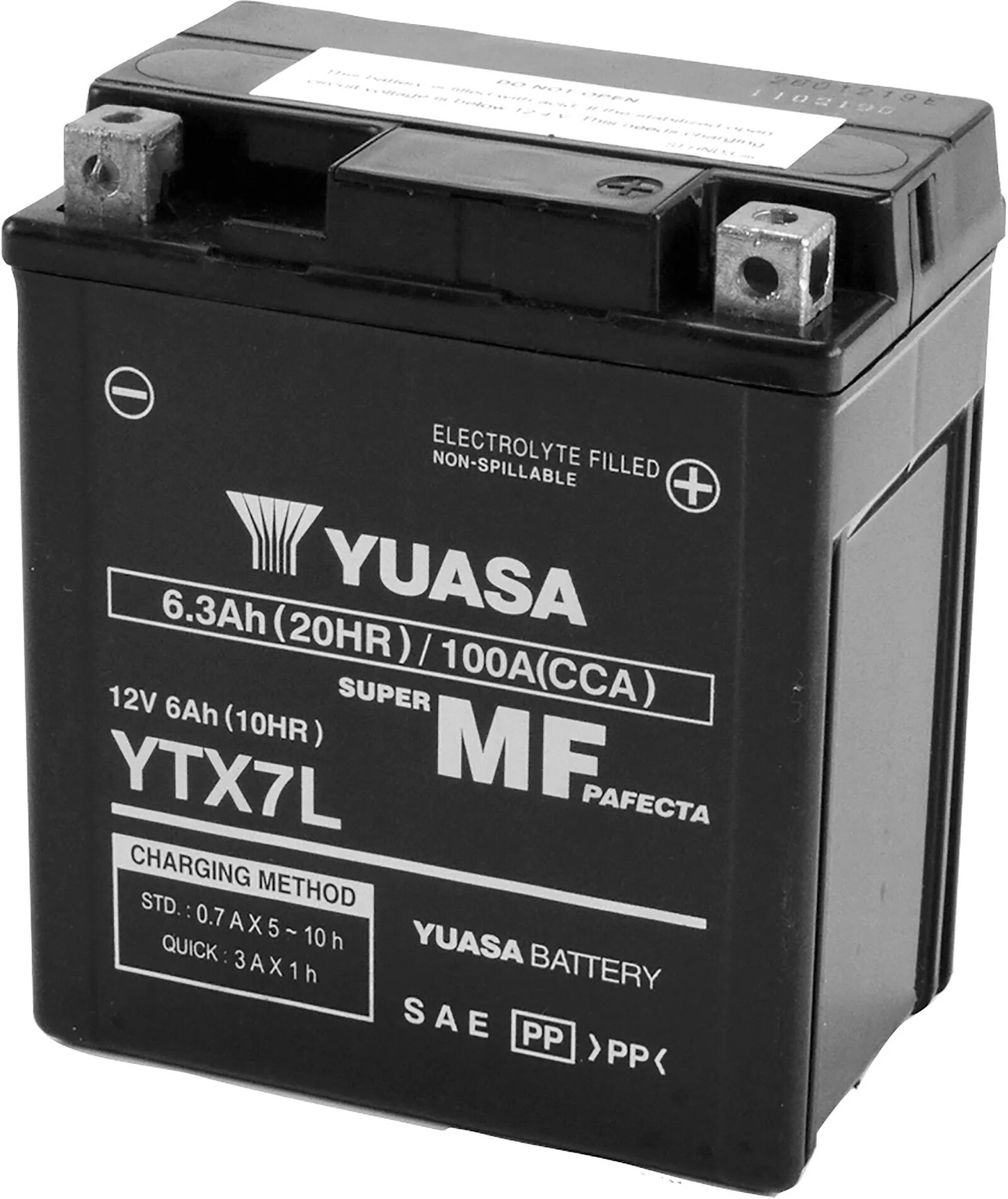 Yuasa BATTERIA MOTO 6 Ah 12 V YTX7L-WC 114x71x131 mm (LxPxH) 2,75 kg