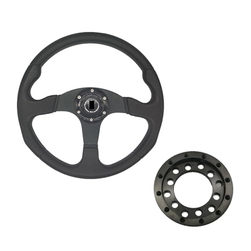 INOKAI Sport Stuurwiel, Racing Stuurwiel Aluminium Adapter 24 Gaten voor Stuurwiel Modificatie Set, 70 mm Stuurwiel Racing Game Plate, DIY Onderdelen (Kleur: Stuurwiel SetC)