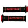 ACCOSSATO 1 paar knoppen van 2-componenten rubber, zwart, met gekleurde -letters voor Suzuki GSX-R 750 van 2008 tot 2017, CC 750