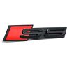 Audi 8W6071805 belettering Clip S5 belettering Tuning grille Black Edition embleem, zwart/rood