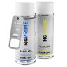 PRiME Auto verf Spuitbus set voor BMW 146 Alpinweiss/Alpine White Basislaag blanke lak spuitbus 400ml