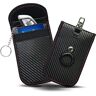 Valart 2 Pack Faraday Pouch met Airtap Cover Keyless Autosleutel Signaal Blocker Pouch met Haak Beveiliging Sleutelhanger Nieuwe UP Faraday Tas voor Autosleutels Anti-diefstal Remote Entry RFID Faraday Box Cage Signaal Blocker