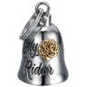 MOCY BELL Bell Moto Lady Rider geluksbrenger  roestvrij staal zilver goud