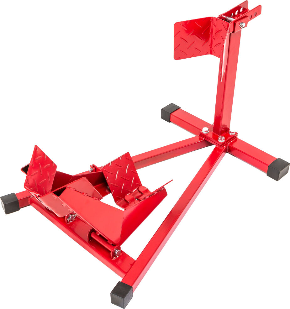 tectake Motorstandaard - Geschikt voor wieldiameter: 17”-21” - rood