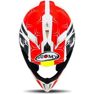 Suomy X-Wing Helmet Peak White-Red