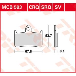 TRW Lucas Racing gummi MCB593SRQ