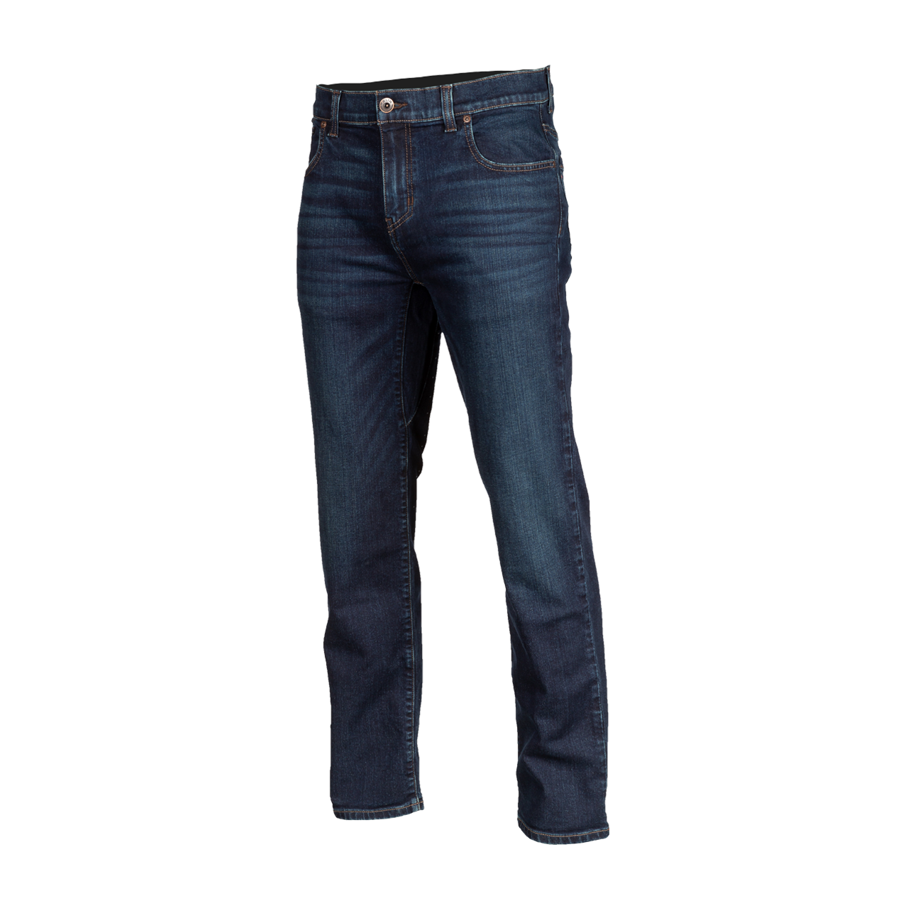 KLIM MC-Jeans Klim Unlimited Straight Stretch Indigo oransje