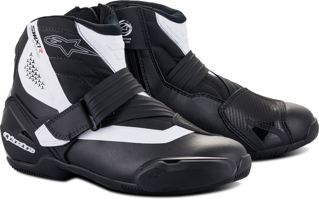 Alpinestars MC-Sko Alpinestars SMX-1 R V2 Svart-Hvit oransje