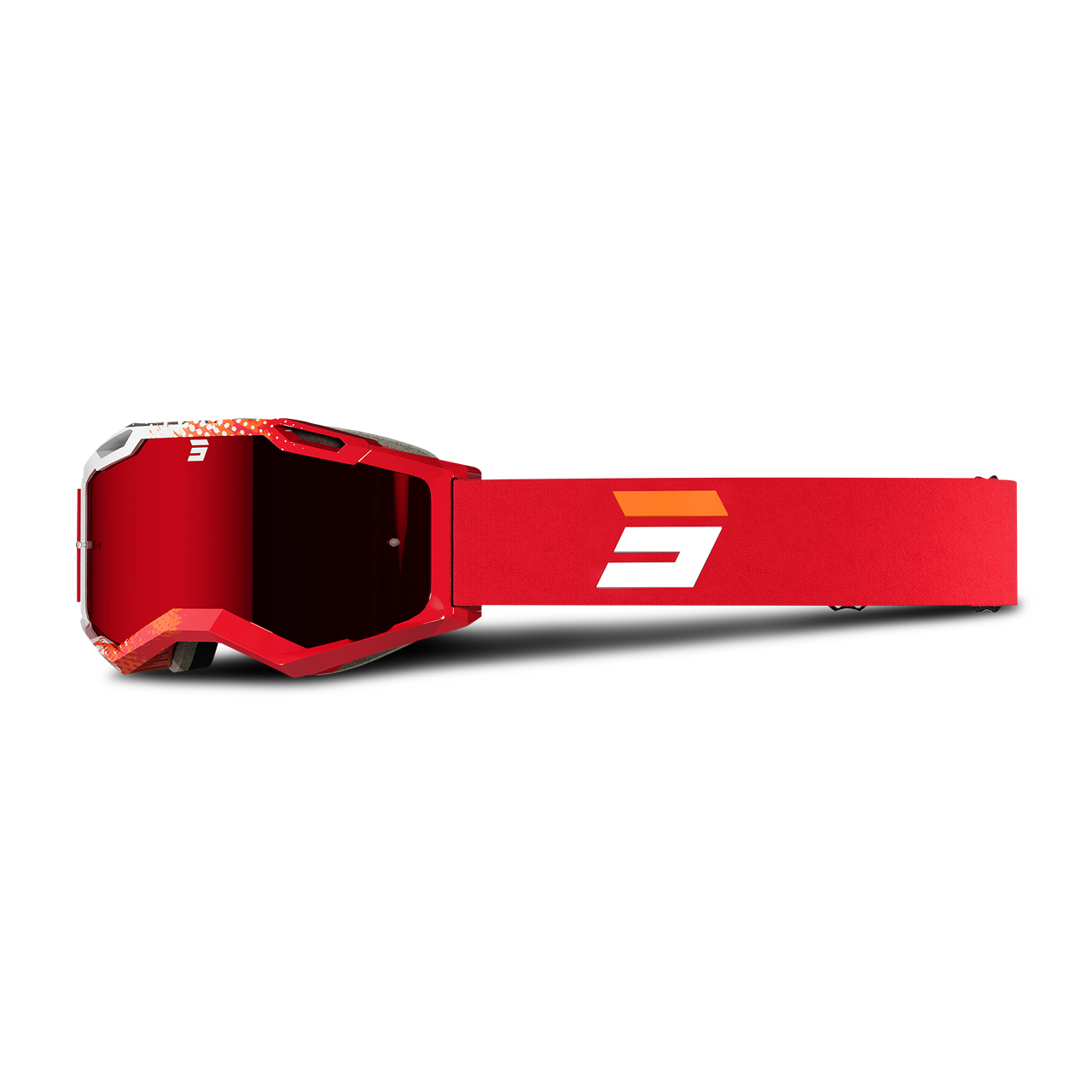 Shot Race Gear Crossbriller Shot Iris 2.0 Solid Rød