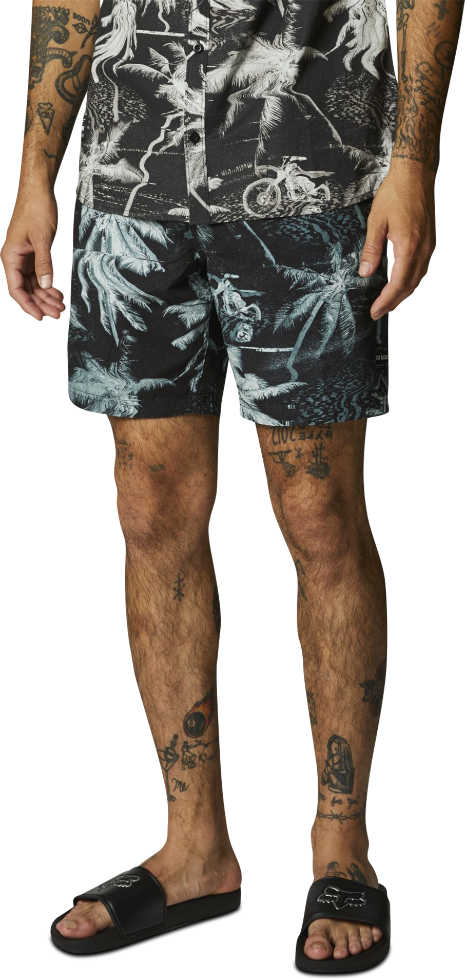 FOX Badeshorts FOX Bad Trip 18" Svart oransje