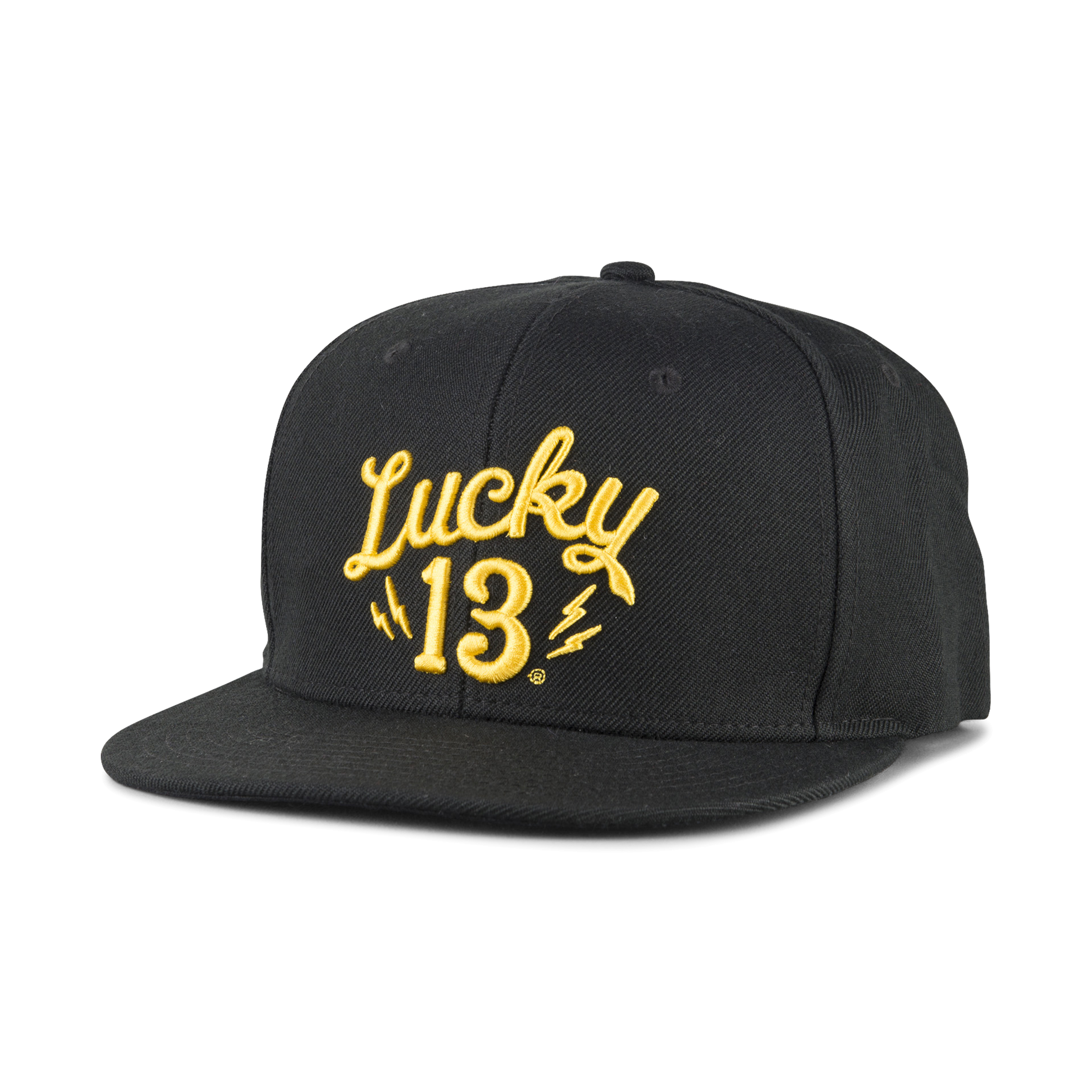 Lucky 13 Caps Lucky 13 Shocker Svart-Gull-Hvit gul