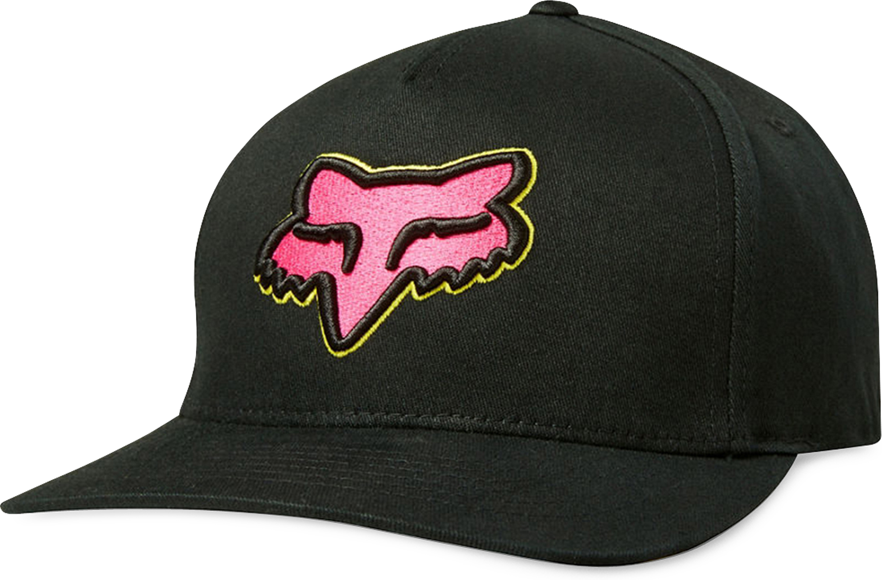 FOX Caps Fox Epicycle Flexfit Svart-Rosa oransje