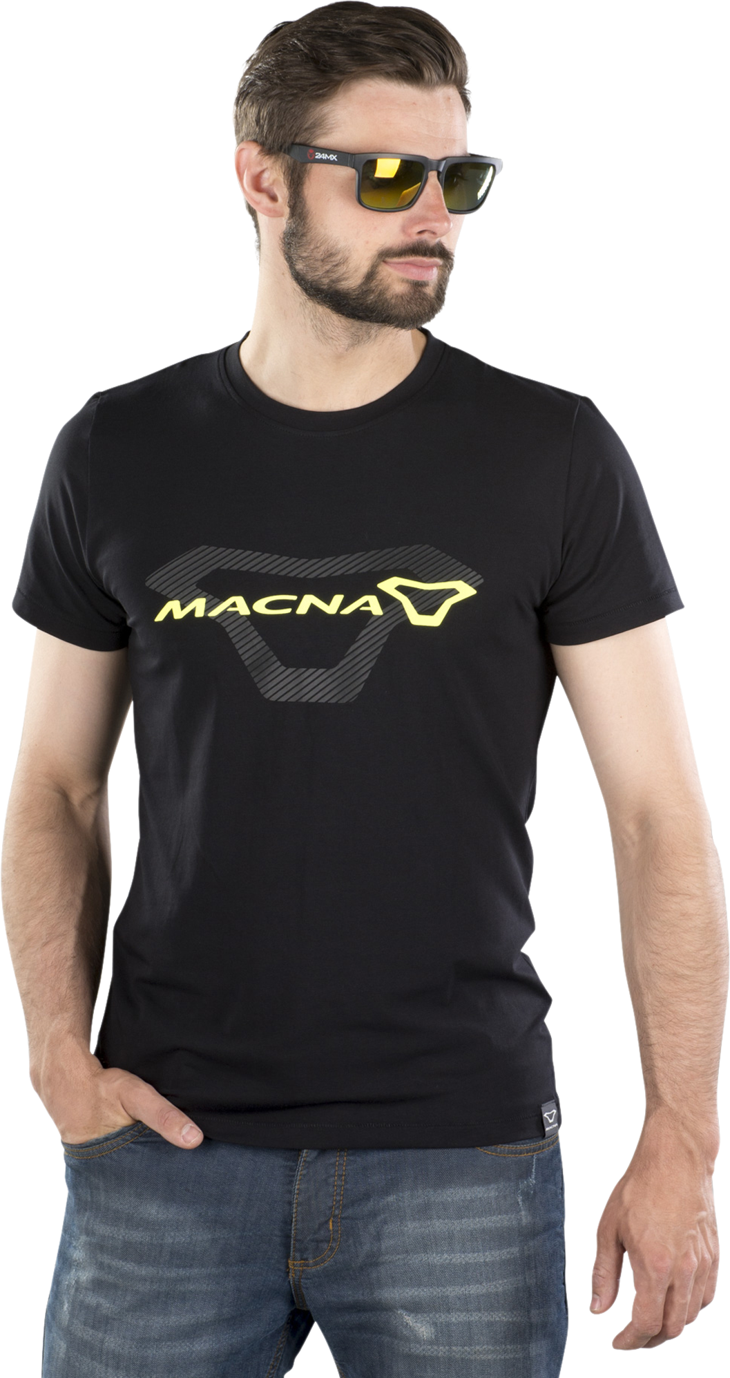 Macna T-Skjorte Macna Logo Svart oransje