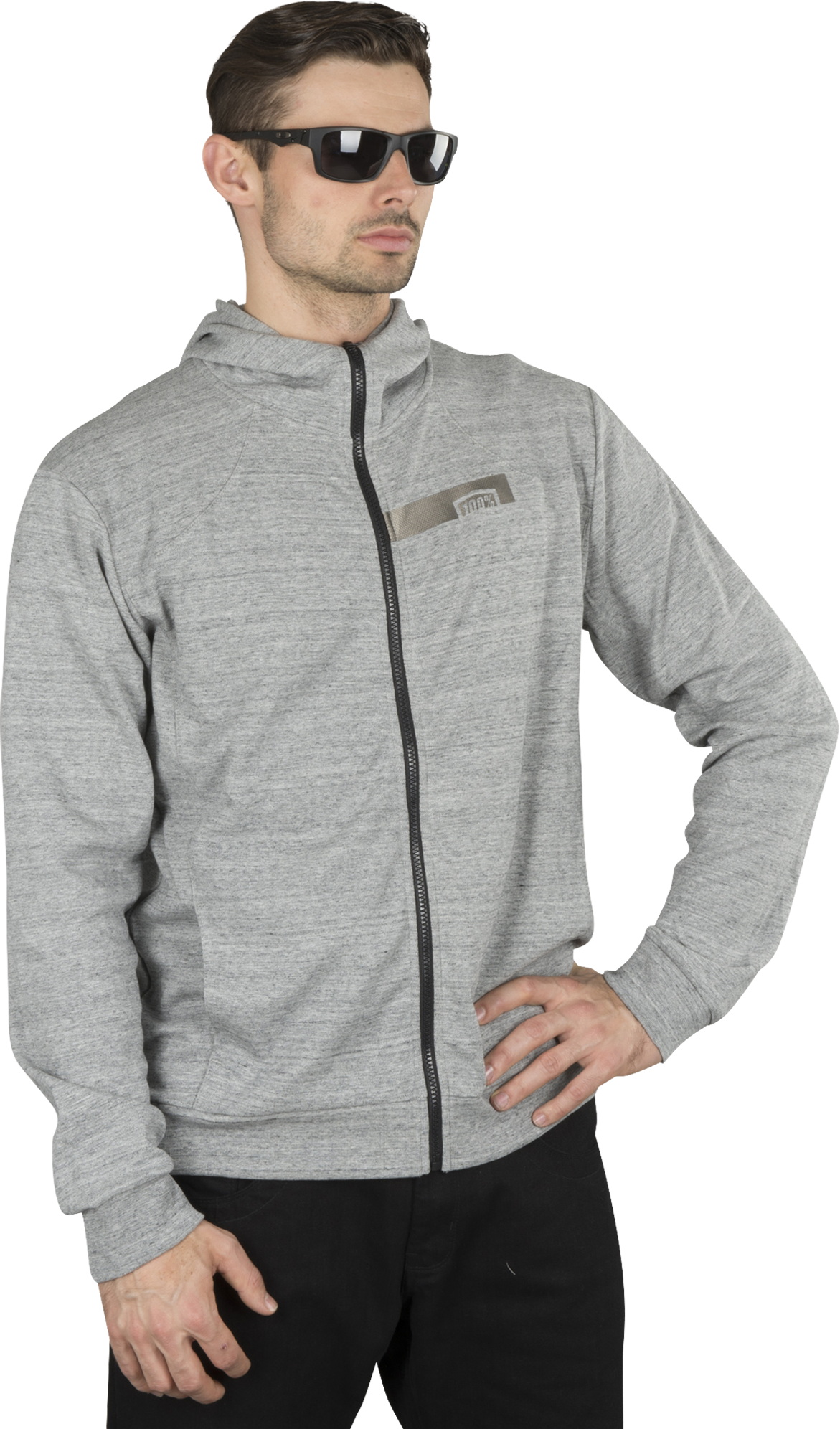 100% Hoodie 100% Chamber Gunmetal-Heather