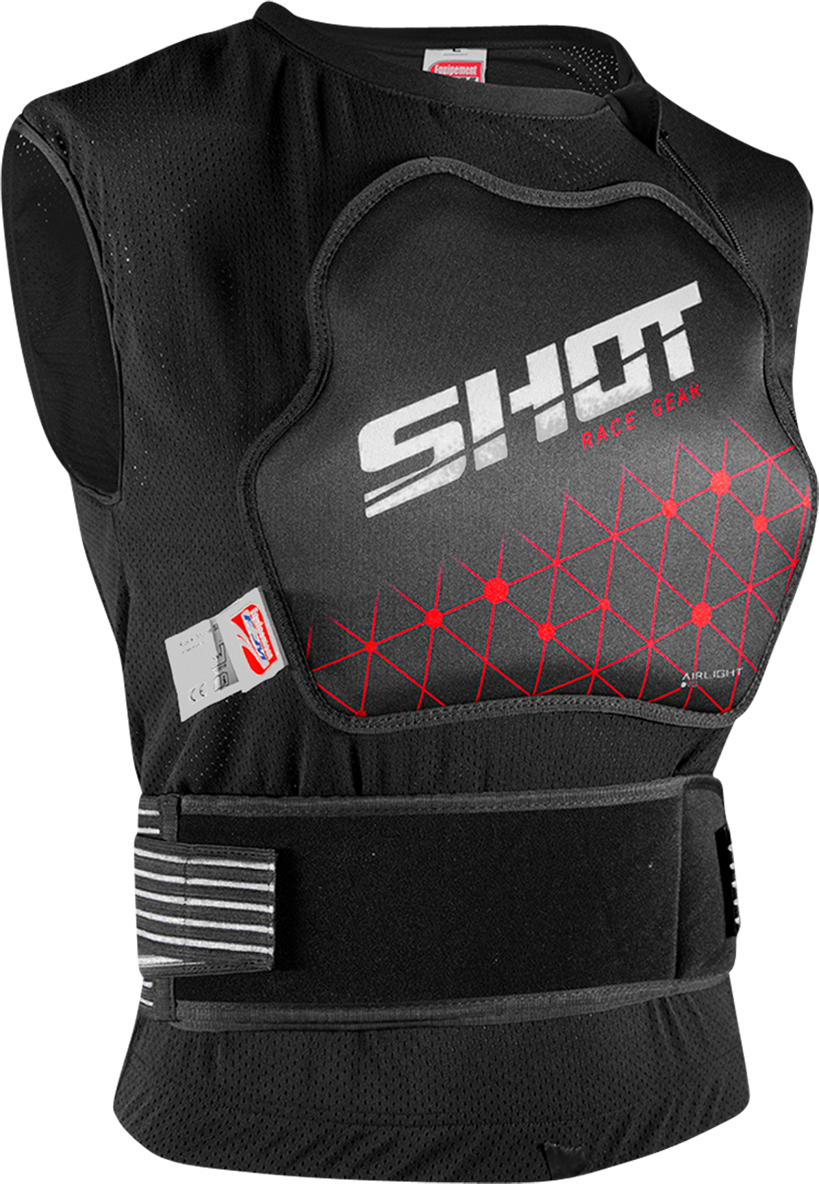 Shot Race Gear Beskyttelsesvest Shot Airlight Evo Barn Svart