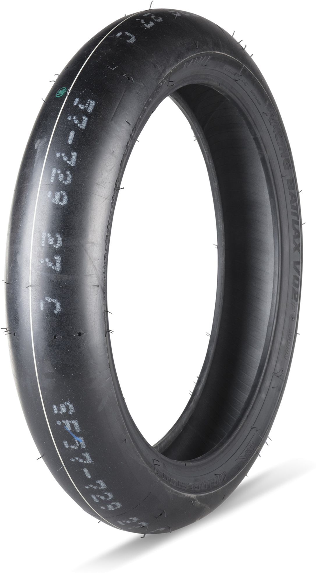 Bridgestone MC-Dekk Bridgestone V02 Racing Fremre oransje