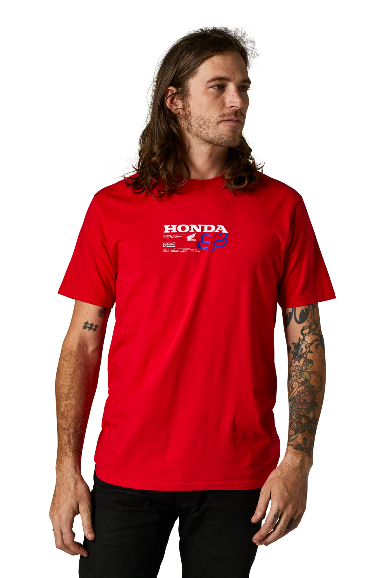 FOX T-Skjorte FOX Honda SS Premium Rød oransje