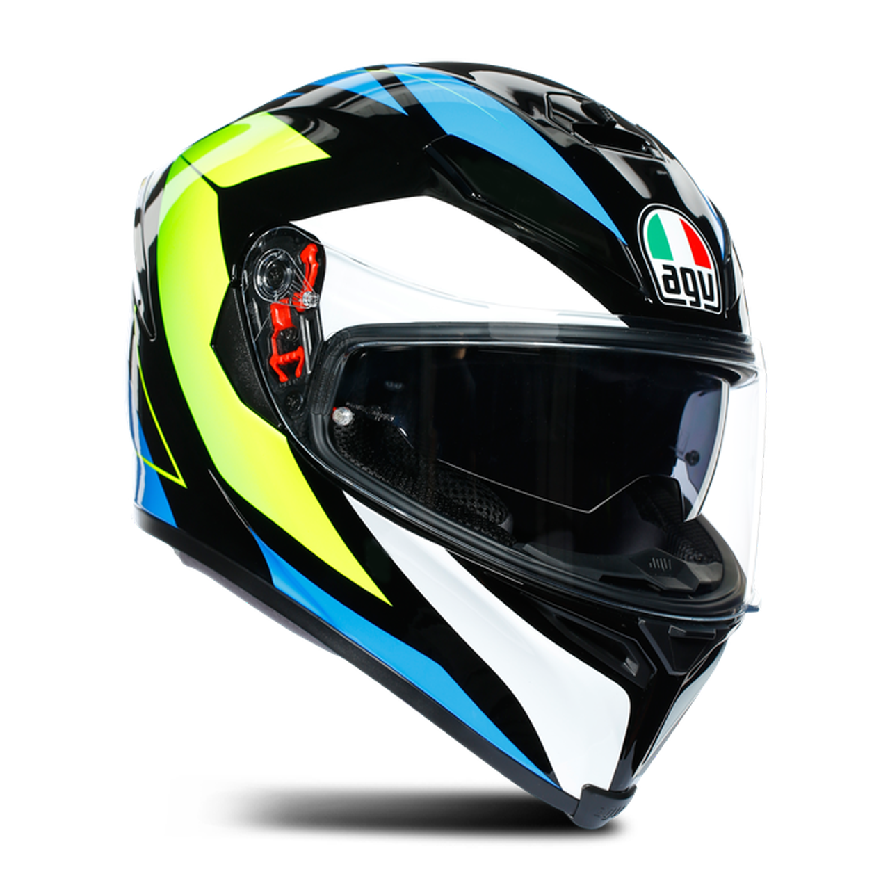 AGV Helhjelm AGV K5 S Core Svart-Cyan-Gul Fluo oransje