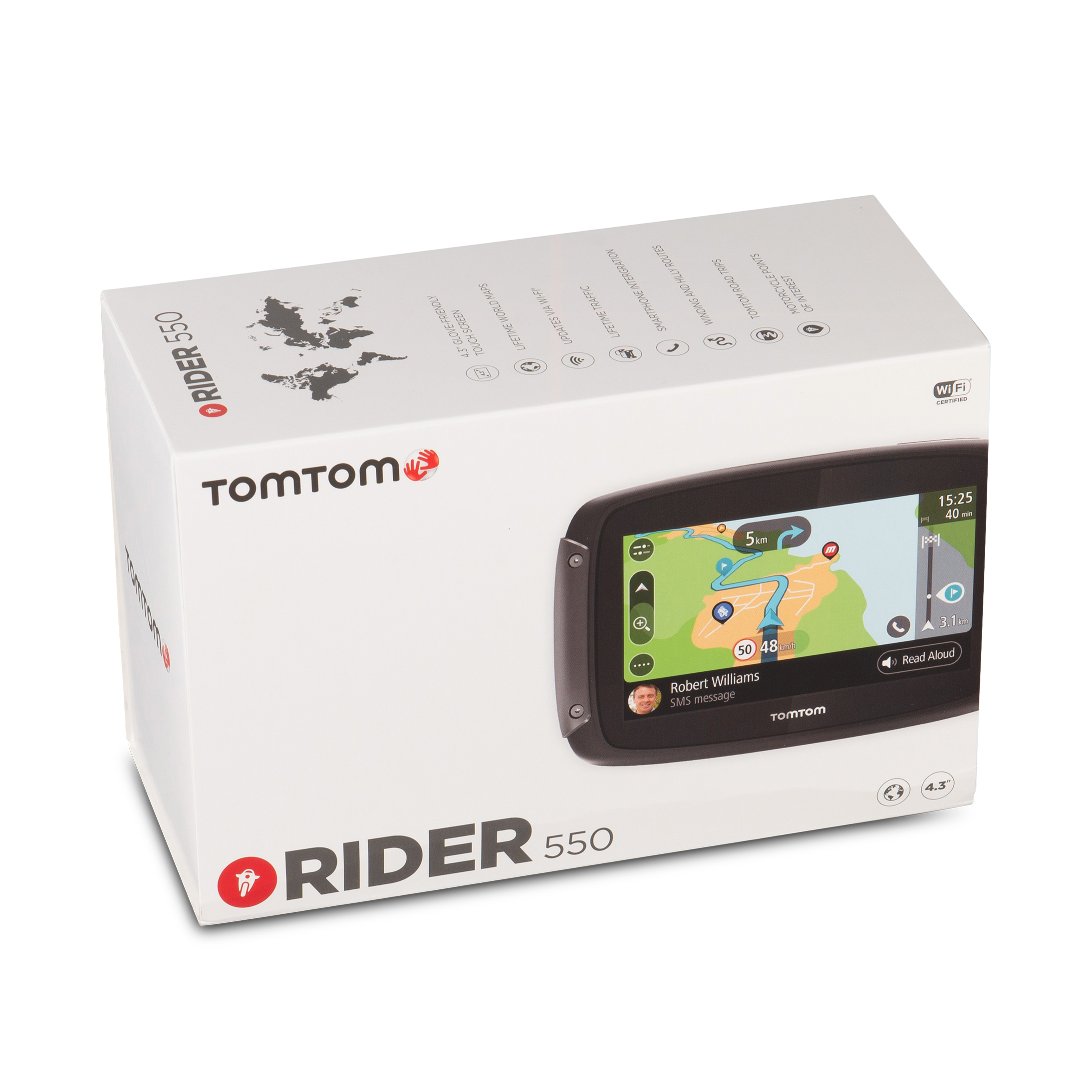 TomTom Rider 550 World 4,3" oransje