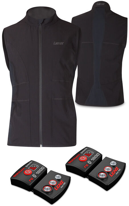 Lenz Lithium Pack rcB 1800 Bluetooth + 1.0 Ladies Heatable Vest Dame Varmes vest XL Svart