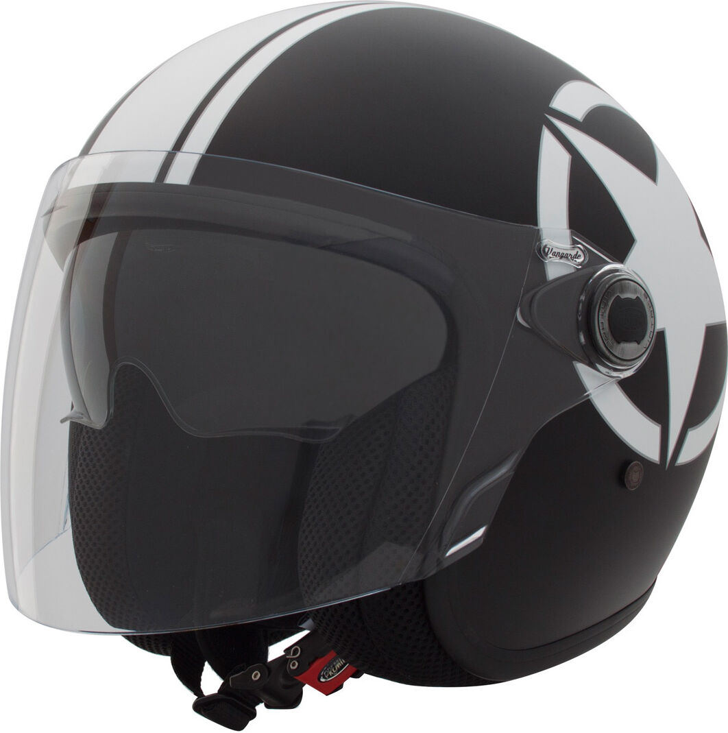 Premier Vangrade Star 9BM Jet Helmet Jet Hjelm S Svart Hvit