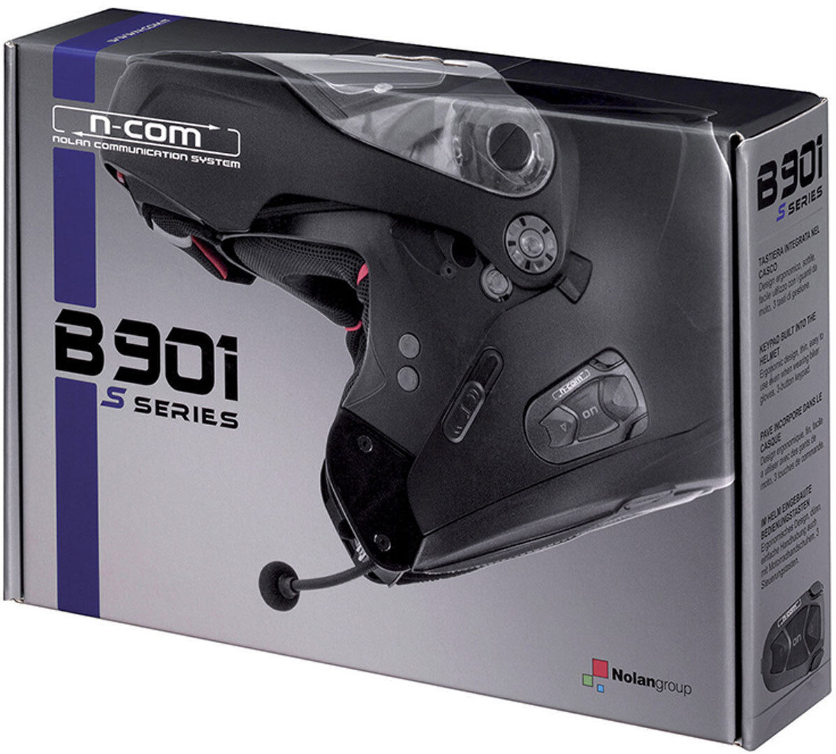 Nolan N-Com B901 S für N91/Evo / N90-2 / G9.1 Evolve / G4.2 Pro Kit en størrelse Svart