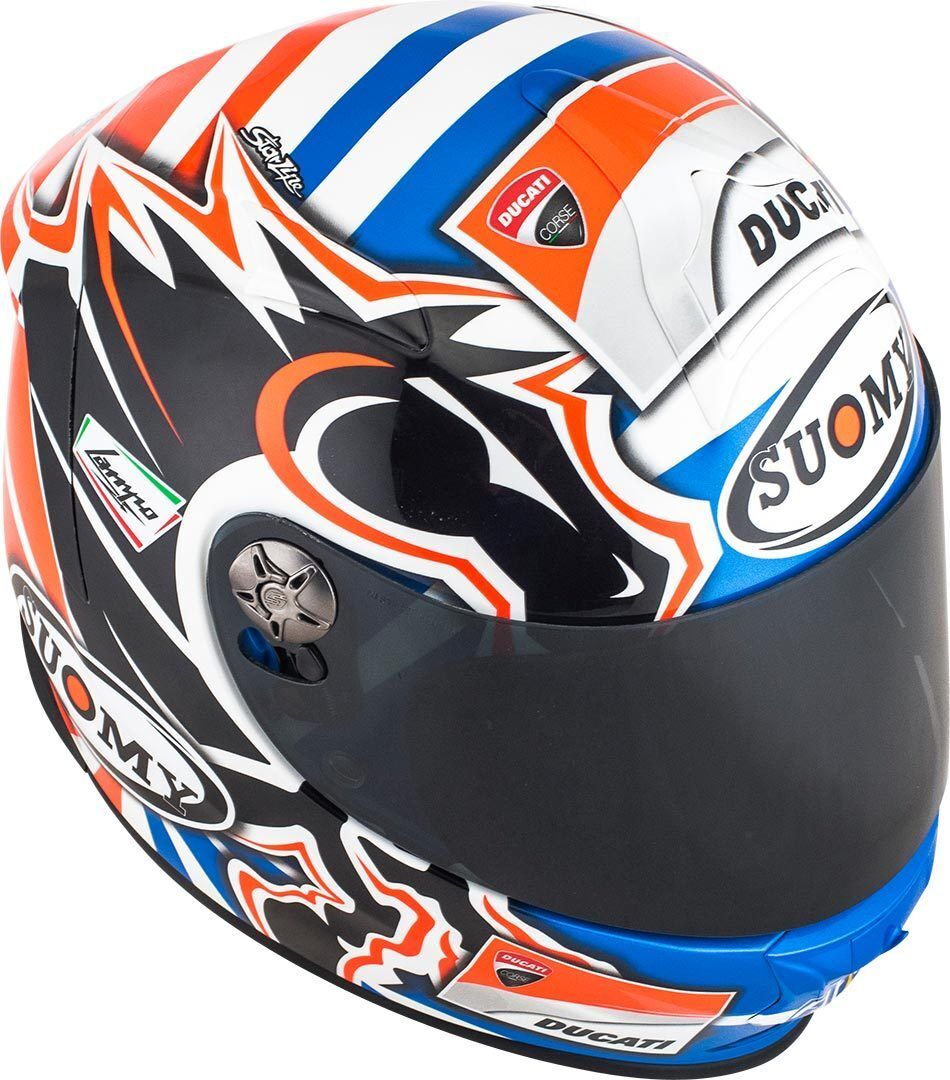 Suomy SR-Sport Dovizioso GP Replica Ducati Helmet Hjelm 2XL Hvit Rød Blå