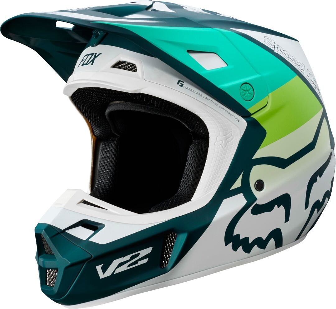 FOX V2 Murc Motocross hjelm 2XL Grønn