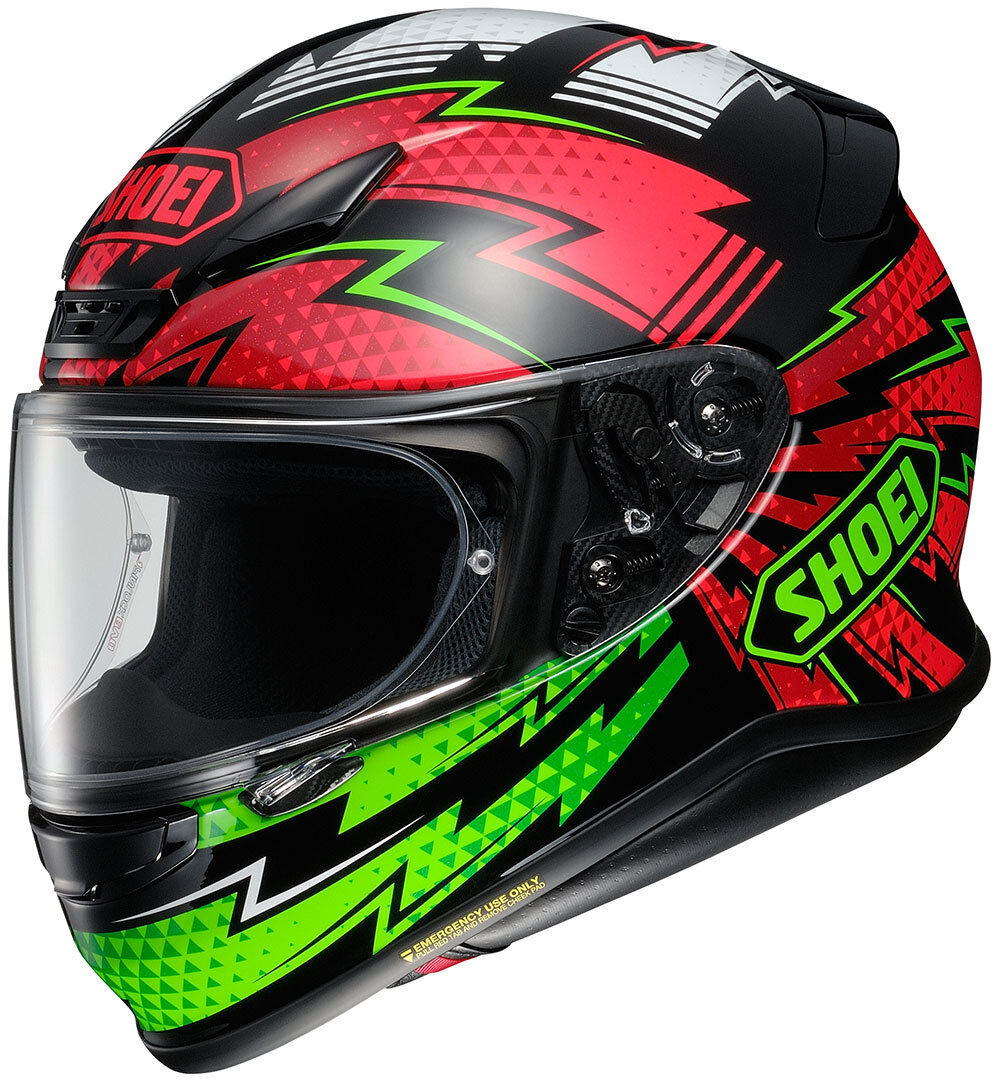 Shoei NXR Variable Hjelm XL Svart Rød Grønn