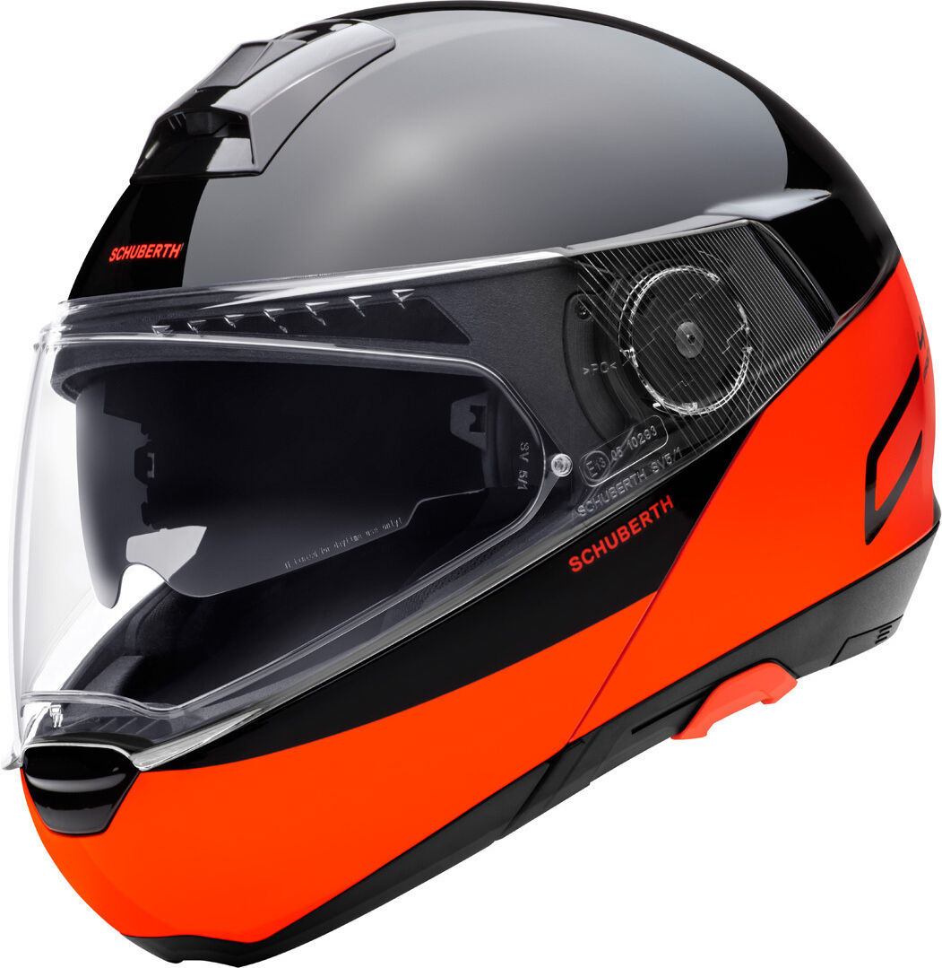 Schuberth C4 Pro Swipe hjelm S Svart Oransje