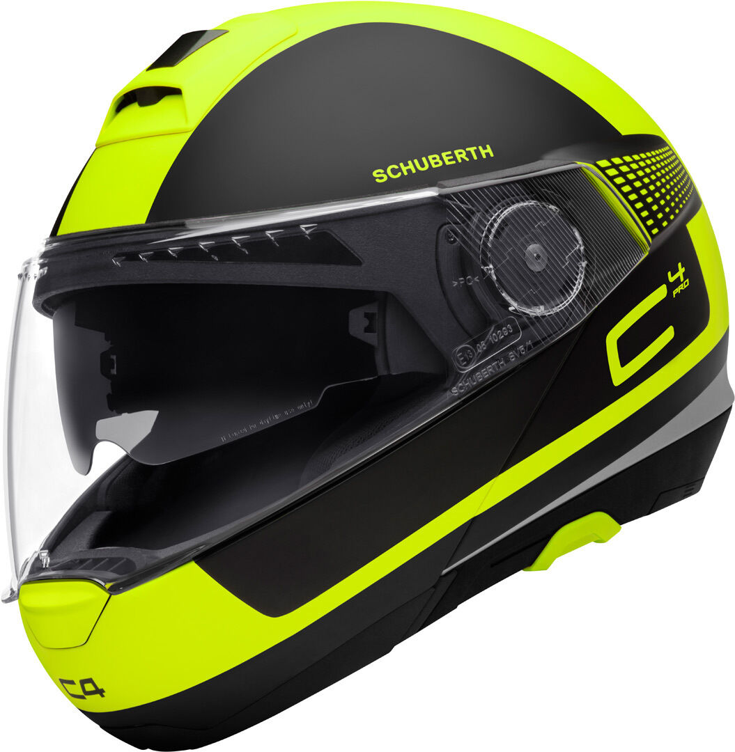 Schuberth C4 Pro Legacy hjelm S Svart Gul