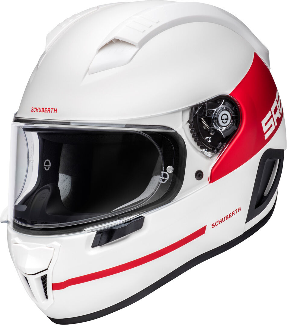 Schuberth SR2 Horizon Hjelm M Hvit Rød