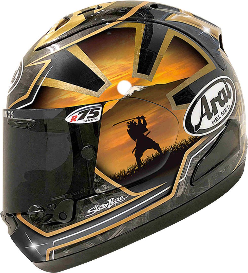 Arai RX-7V Pedrosa Spirit Special Edition Hjelm M Svart Gull