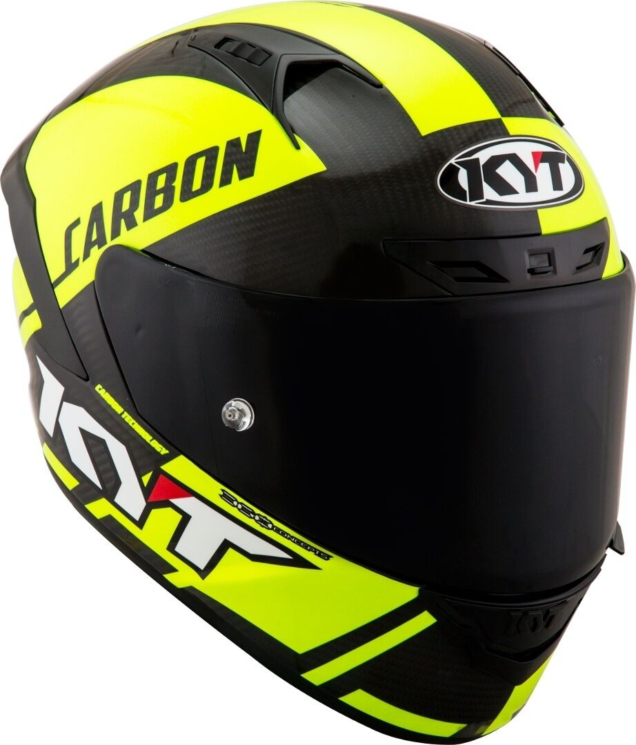 KYT NX Race Carbon Race-D Helmet Hjelm XS Svart Gul