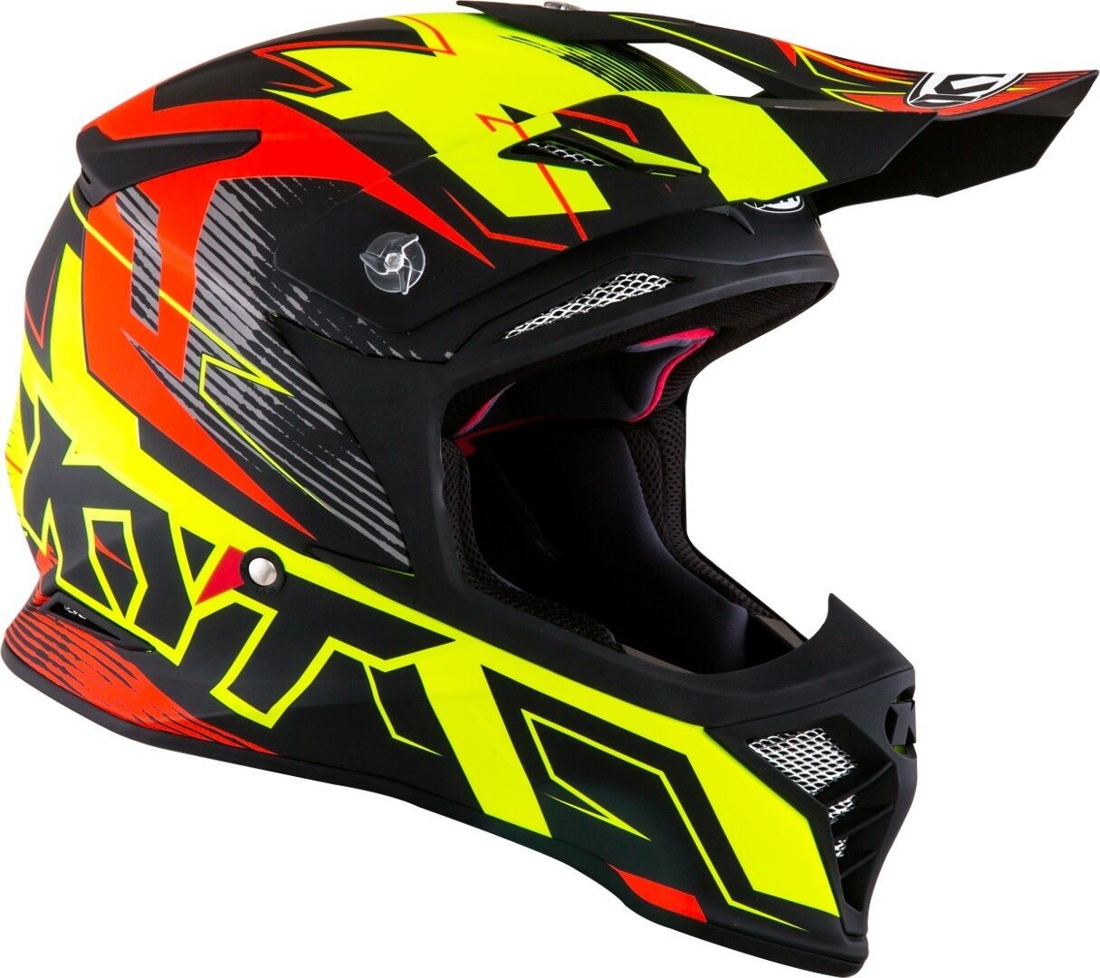 KYT Skyhawk Digger Motocross hjelm L Gul Oransje