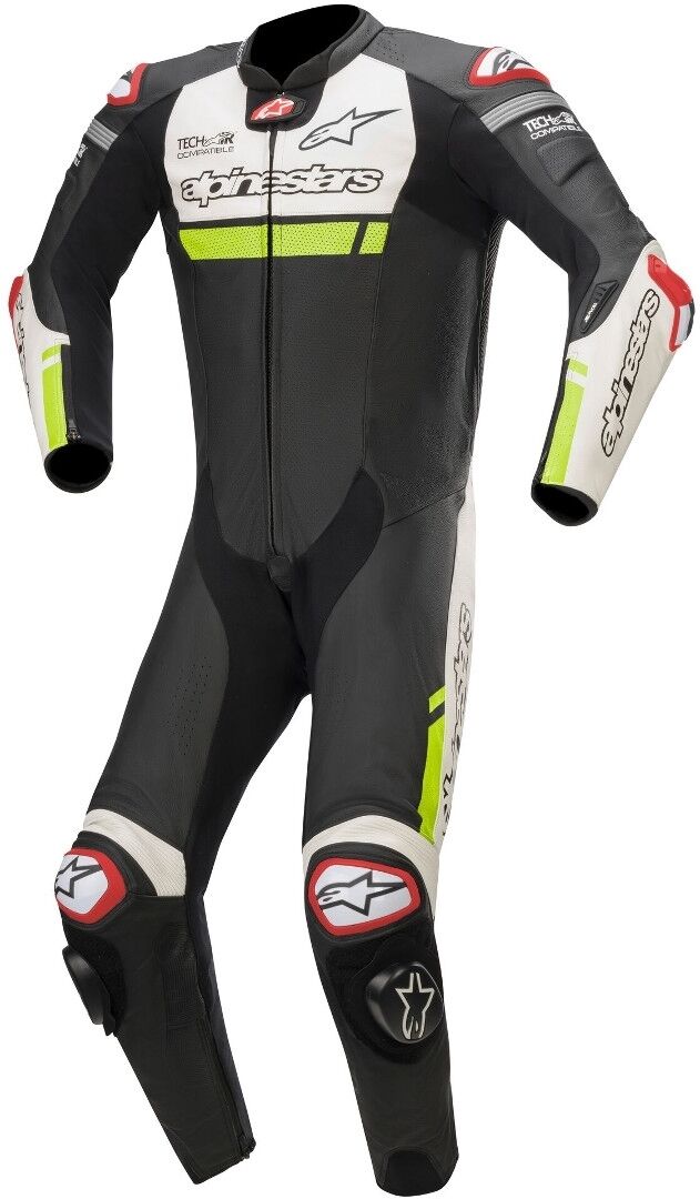 Alpinestars Missile Ignition Ett stykke Motorsykkel skinn Dress 56 Svart Hvit Gul