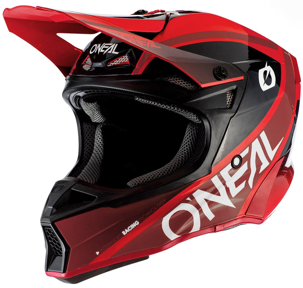Oneal 10Series Hyperlite Core Motocross hjelm M Svart Rød