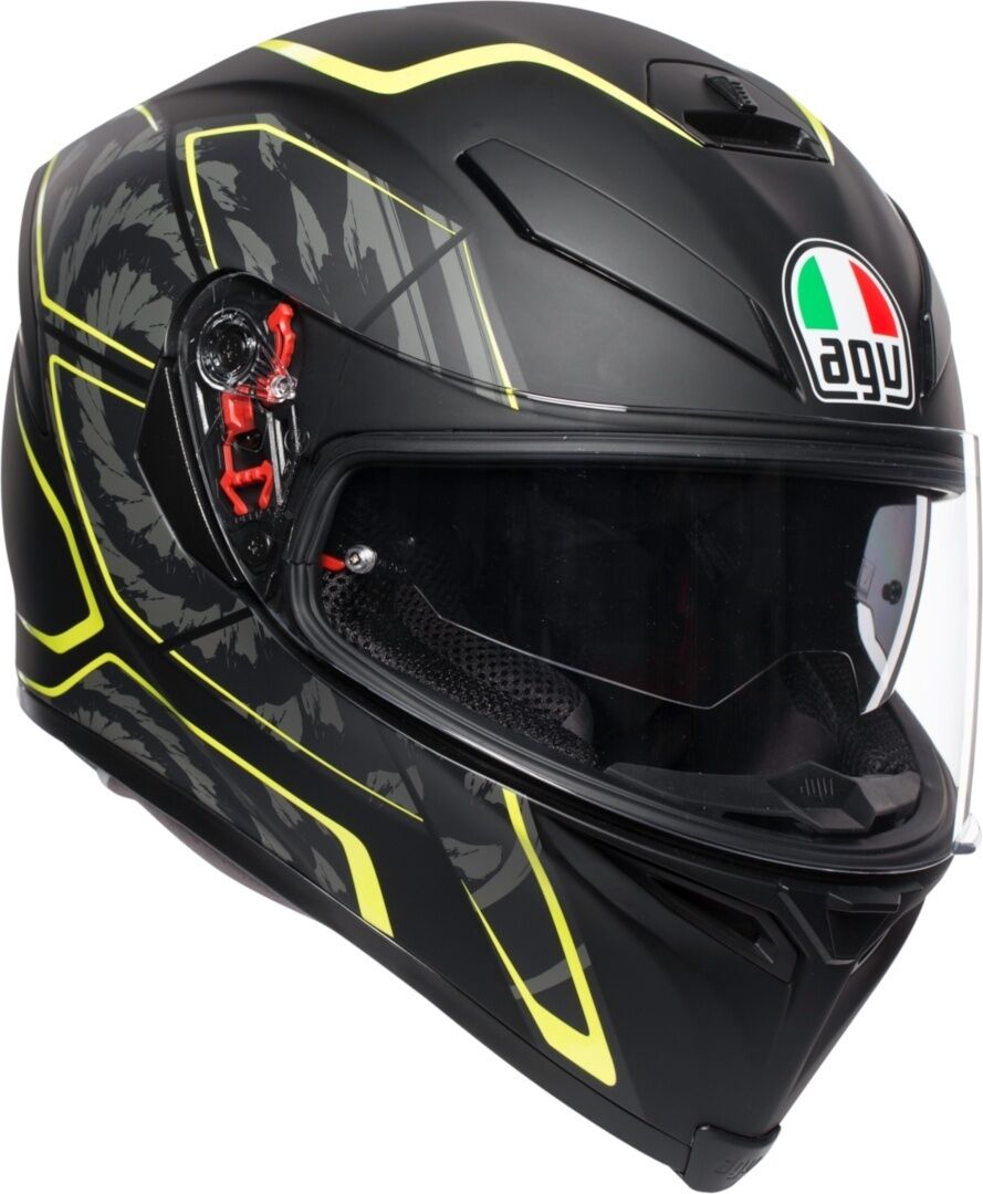 AGV K-5 S Tornado Hjelm XS Svart Gul