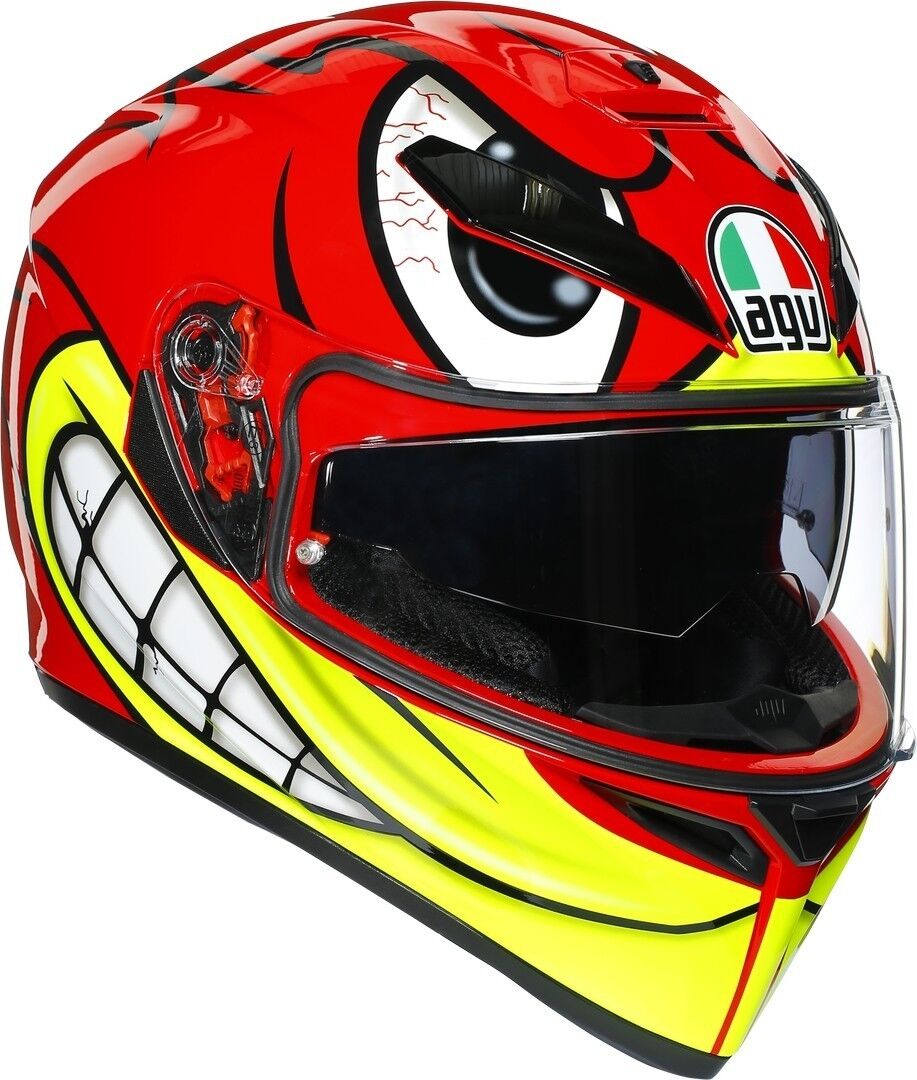 AGV K-3 SV Birdy Hjelm 2XL Rød Gul